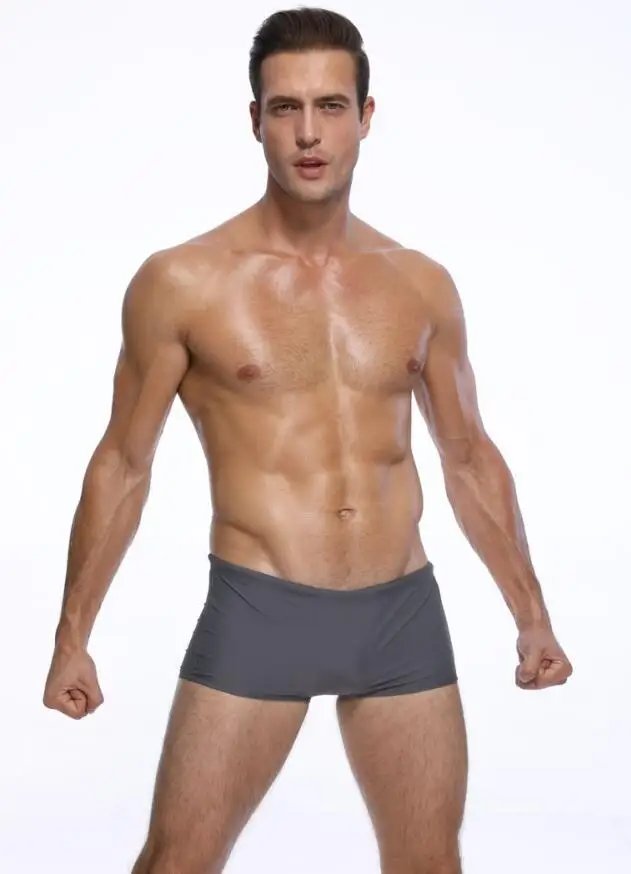 Private BOYTHOR Men's Low-Waist Boxer Swimming Trunk Sexy Tight-Fitting Sports Swimwear Swimming Quick-Drying