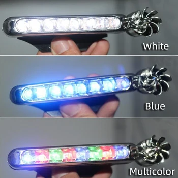 

2x Wind energy No need external power supply Car Daytime Running Lights 8 LED DRL Daylight Headlight Lamp