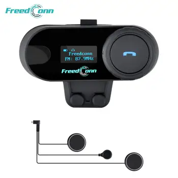1pc TCOM-SC Bluetooth Motorcycle Helmet Intercom Headset BT Interphone LCD Screen FM Radio Soft Microphone for integral Helmet ohanee new version bluetooth motorcycle interphone headset helmet intercom lcd screen with fm radio soft earpiece