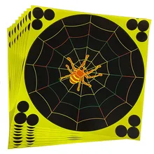 10Pcs Splatter Flower 12-Inch Targets Stickers Adhesive Reactivity Targets Paper Lightweight Shoot Target Durable Reactivity Aim