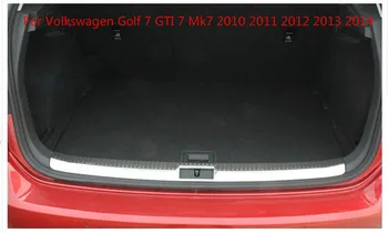 

for Volkswagen Golf 7 Mk7 2010 2011 2012 2013 2014 1pc Stainless steel trunk protecting bumper plate molding lid inside