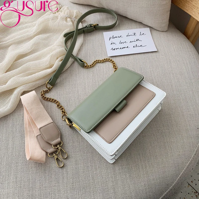 Gusure Small Leather Crossbody Bags For Women Chain Shoulder Messenger Bag  Lady Travel Purses and Handbags - AliExpress
