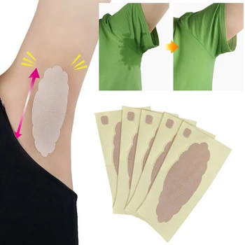 

1Pcs Underarm Sweat Pads Clothing T-Shirt Anti Sweat Armpit Absorbent Pads Summer Deodorants Armpit Absorbent Pad Sticker Random