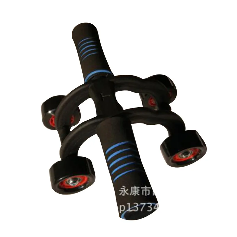 

Four Wheel Power Roller Automatic Resilient Mute Abdominal Wheel Indoor Sports Beginners Multifunctional Fitness Equipment