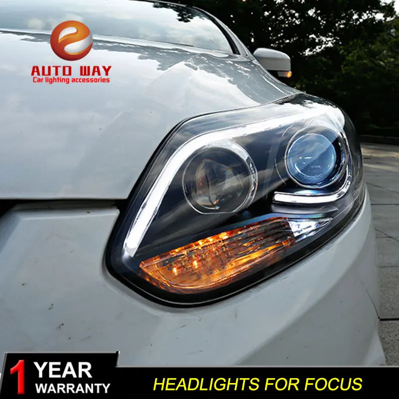Автомобильный Стайлинг чехол для Ford Focus 2012 2014 Фары светодиодсветодиодный фары