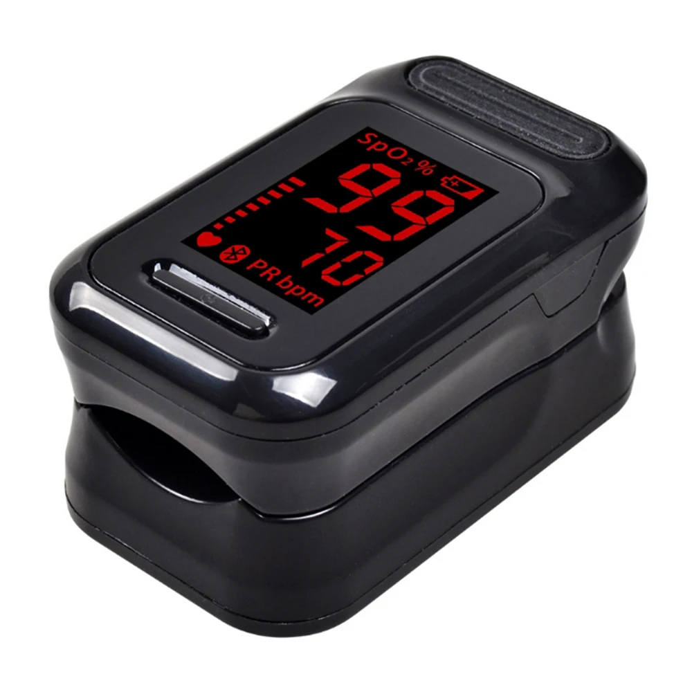 

Black Oximetro Medical Digital Fingertip Pulse Oximeter Blood Oxygen Saturation SpO2 Heart Rate Monitors Portable Pulsioximetro