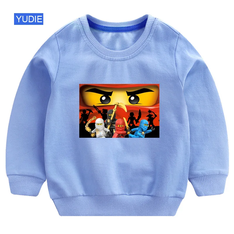 Милый свитер для детей; коллекция года; сезон осень; Детские свитера для мальчиков; ninjago; детская толстовка с капюшоном; белый свитер для мальчиков; хлопковый пуловер
