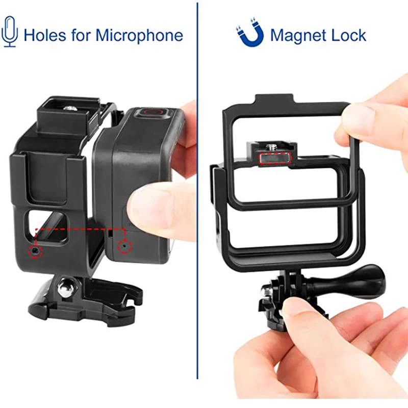Для GoPro Hero 8 корпус из алюминиевого сплава защитный чехол для аксессуары