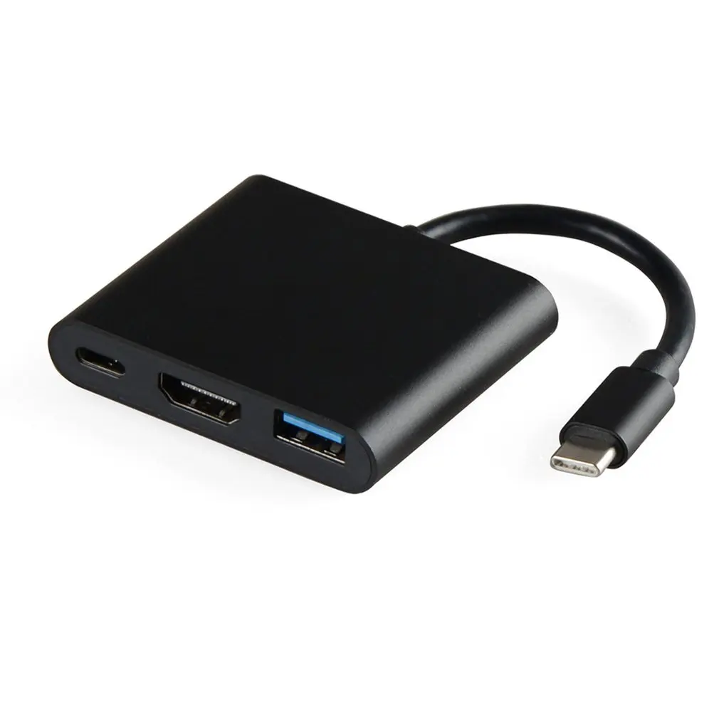 

For Apple For Switch Type-C To Hdmi Adapter Converter HDMI USB Three-In-One Converter Hub Usb 3.0 Multi-Function Converter 2020
