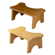 Repose pied antidérapant en bambou pour enfants et adultes, aide à la toilette, tabouret squatté, support d'entraînement