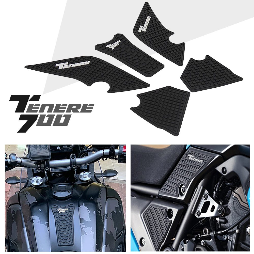 

Motorcycle Non-slip Side Fuel Tank Stickers Waterproof Pad Rubber Sticker FOR YAMAHA Tenere 700 T700 XTZ 700 2019 2020