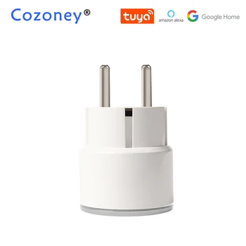 Tuya Smart Power Plug 2.4GHz WiFi Plug Outlet Power Switch Socket with Amazon Alexa Google Home Automation Remote Control qiachip uk plug standard wifi low power smart home outlet light lamp switch socket remote control switch work with amazon alexa
