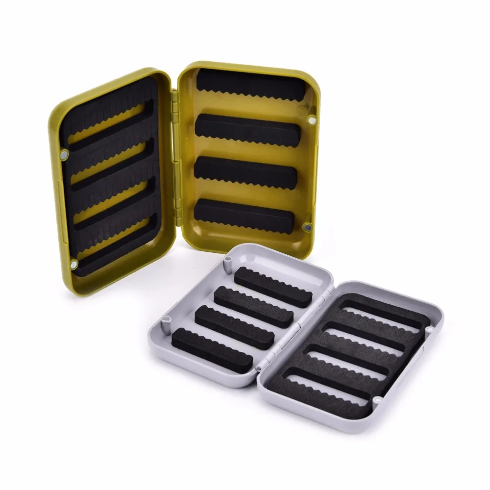 Portabale Fly Fishing Lure Spinner Spoon Bait Foam Box Trout Flies Fishook Fish Hook Hard EVA Storage Case Container Bag