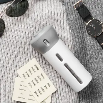 

4-In-1 Travel Bottle Set Organized Leak Proof Travel Size Toiletries Refillable Bottle Liquid Lotion Cream Cosmetic Containers