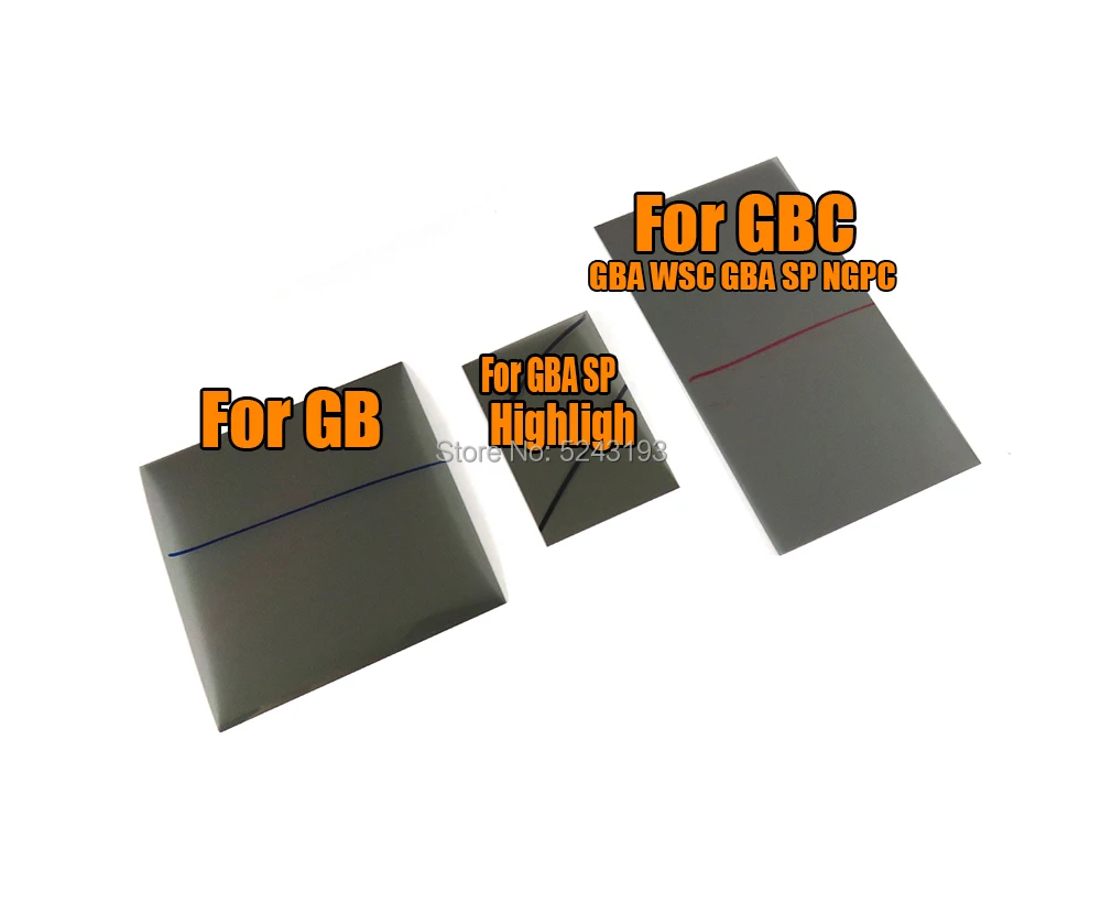 Поляризованный поляризационный фильтр-пленка для Gamboy GB GBA SP выделение GBC WSC NGPC
