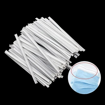 

100/50/20pcs/lot Disposable Face Mask Elastic Cord Nose Bridge Clips Sealing tape Adjustable Elastic Mouth Mask Rubber Band Diy