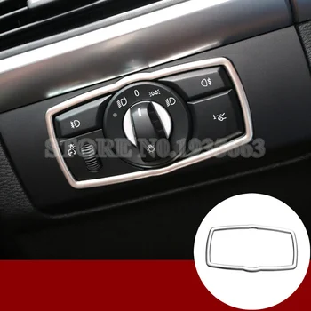 

Stainless Inner Headlight Switch Button Cover Trim For BMW X5 E70 2008-2013 X6 E71 2008-2014 1pcs