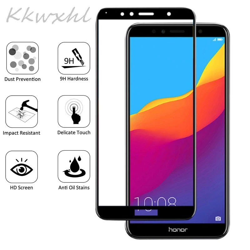 

2pcs Screen Protector for Huawei Honor 7A 7C Pro Dua-L22 AUM-41 AUM-29 Tempered Glass Protective phone Full Cover Film