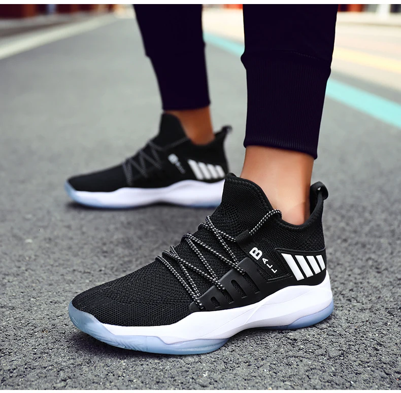 BOUSSAC Man High-top Jordan Basketball Shoes Breathable Nonslip Sneakers Air Cushion Jordan Shoes Outdoor Tennis Trainers