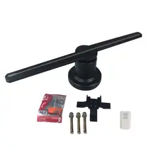 3D вентилятор свет голый глаз визуализации рекламная машина видео изображение пневматическая подвеска шаблон голографическая проекционная лампа