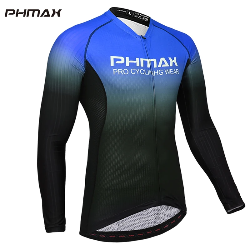 PM-CY-21503 PHMAX для мужчин Велоспорт Джерси рубашки Майо Ciclismo с длинным рукавом Весна и осень быстросохнущие MTB велосипед Топы Одежда - Цвет: PM-CY-21503