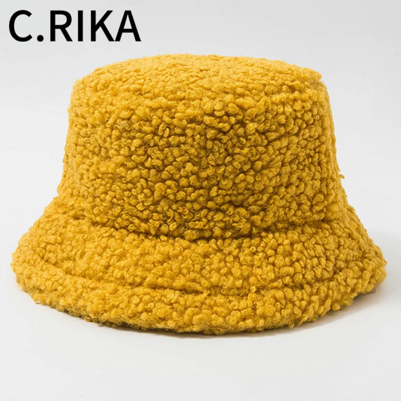 Панама женская из искусственной овечьей шерсти однотонная мягкая теплая уличная