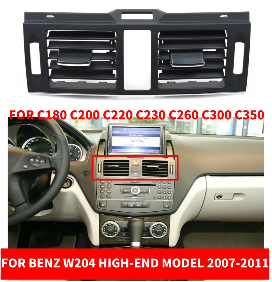 Центральный кондиционер LHD RHD W204 решетка вентиляции для Benz C Class C180 C200 C220 C230 C260 C300 C350