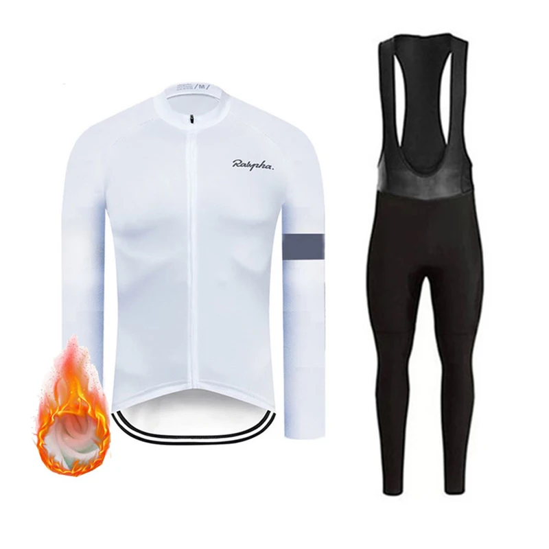 Moxilyn Ropa ciclismo, теплые, новинка, зимние, теплые, флисовые, Джерси, мужские, костюмы, одежда для верховой езды, комбинезон, комплект, флисовый Rapha, комплект