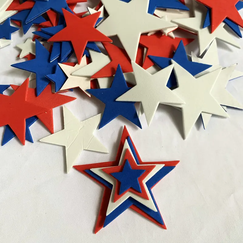 red white and blue star - Red White And Blue Star - Sticker