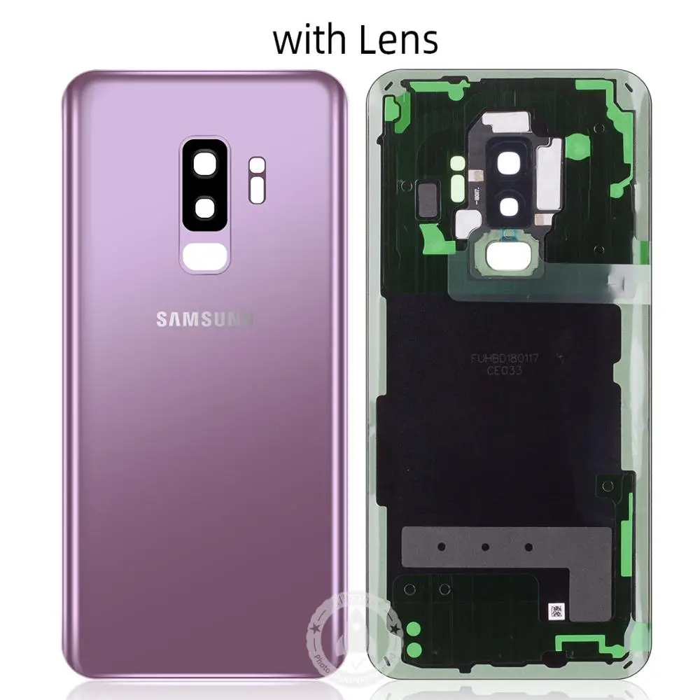 Samsung телефон задняя крышка батареи для samsung Galaxy G9600 S9+ S9 Plus G9650 Корпус задняя крышка чехол - Цвет: Purple with Lens
