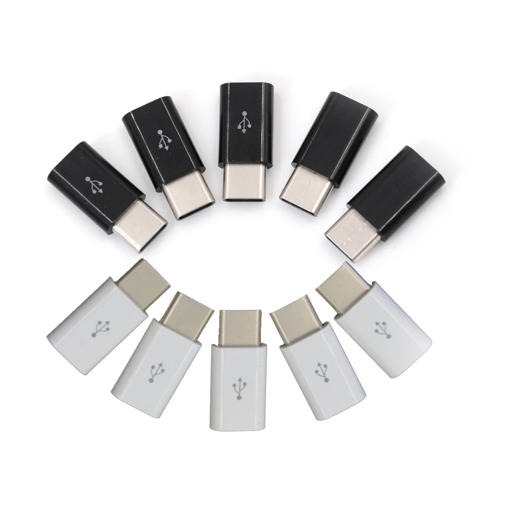 

5pcs/lot USB 3.1 Type-C Male Connector to Micro USB 2.0 5Pin Female Data Adapter Converter USB Type C Adapter Best Price