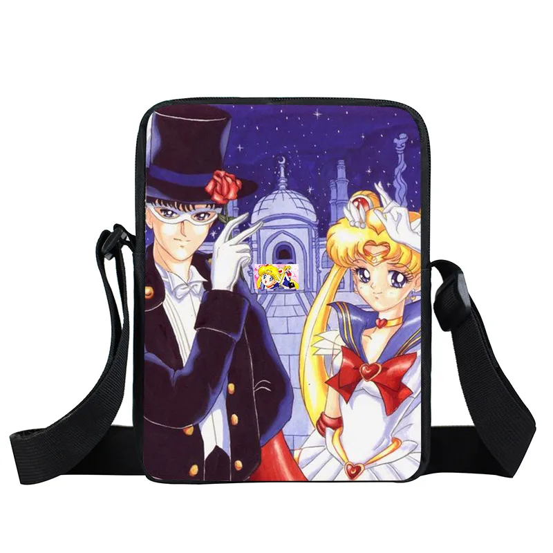 xkbmsn49 Аниме Сейлор Мун сумка-мессенджер SailorMoon Кристалл девушки мини-сумка на плечо женские сумки на каждый день Детские Школьные сумки Дети крест книжная сумка - Цвет: xkbmsn49