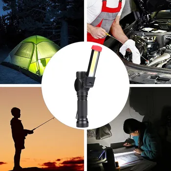 

Portable COB LED Rechargeable Work Light Magnet Flashlight Torch Lamp Light Work light #4E27