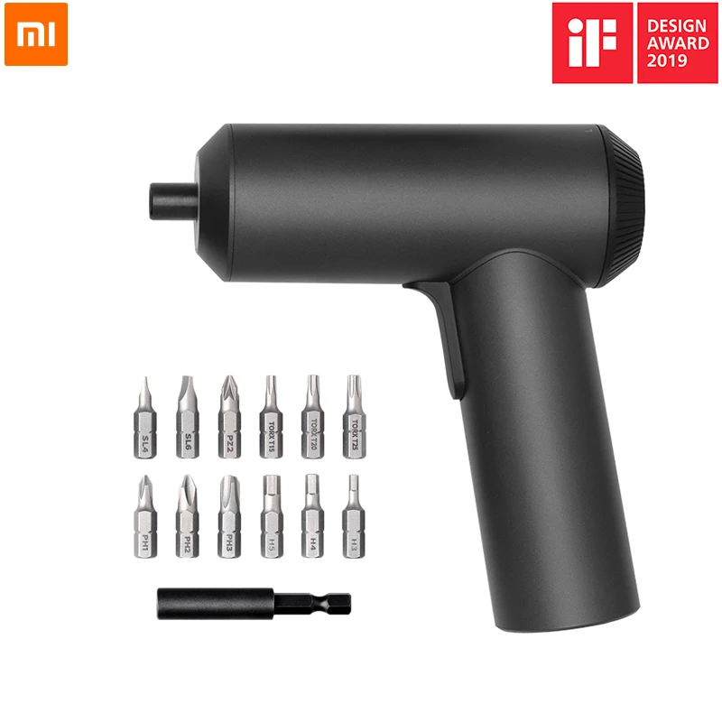 Xiaomi Mijia электрическая отвертка с 12 шт. S2 винтами 3,6 V 2000mah Беспроводная перезаряжаемая электрическая отвертка