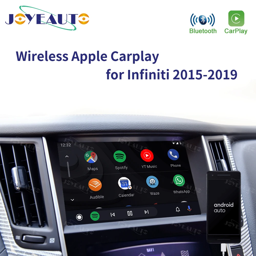 

Joyeauto Android Auto for infiniti 2015-2019 Q50 Q60 Q50L QX50 Video Interface 32GB Rom Android Auto Multimedia Play Adapter