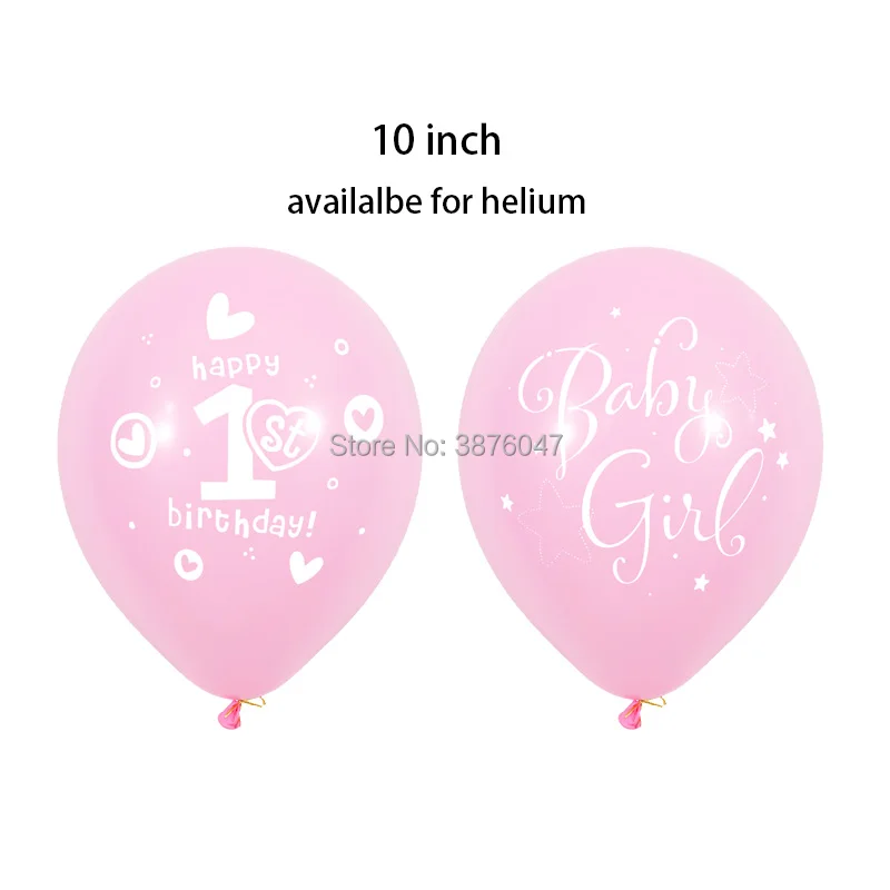 Воздушный шар на 1 й День рождения baby shower 12 шт./лот украшения для вечерние НКИ