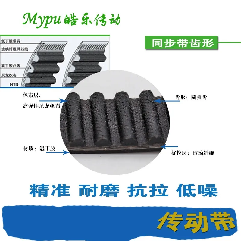 Gfpql WYanHua-Timing Belt Rubber Timing Belt HTD680/685/690/695/700/705/710/715/720/725/730/735/740/745/750/755/760/765-5M Length : 25mm Width, Width : HTD680 5M Quality Replacement Parts 