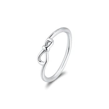 

Mother's Day Gift Infinity Knot Ring 925 Sterling-Silver-Rings DIY Fashion Female Rings European Jewelry For Women