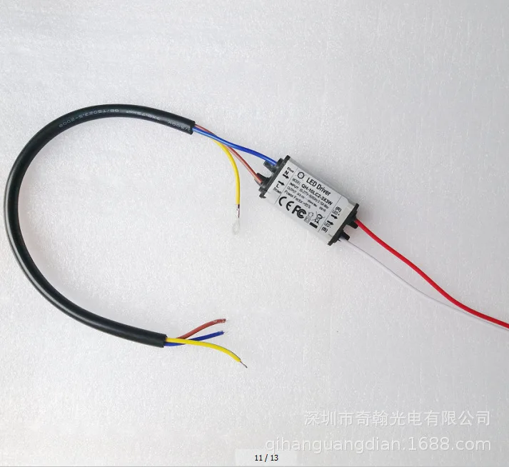 Qi han QH-10LC2-3X3 10 W 2-3 String 0.9A High PF Had cetuv полуалюминиевый Водонепроницаемый Светодиодный источник питания постоянного тока