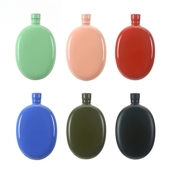 

3OZ High Quality Whisky Pot Bottle Hip Flask Flagon Candy color 304 Stainless Steel Portable Drinkware Women's wine pot Outdoors