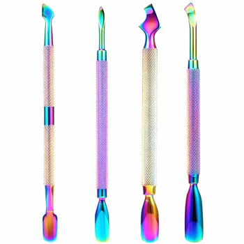 

Chameleon Double-ended Dead Skin Trimmer Fork Cuticle Remover Manicure Pedicure Tips Cleaning Tool Nail Art Tools Accessories
