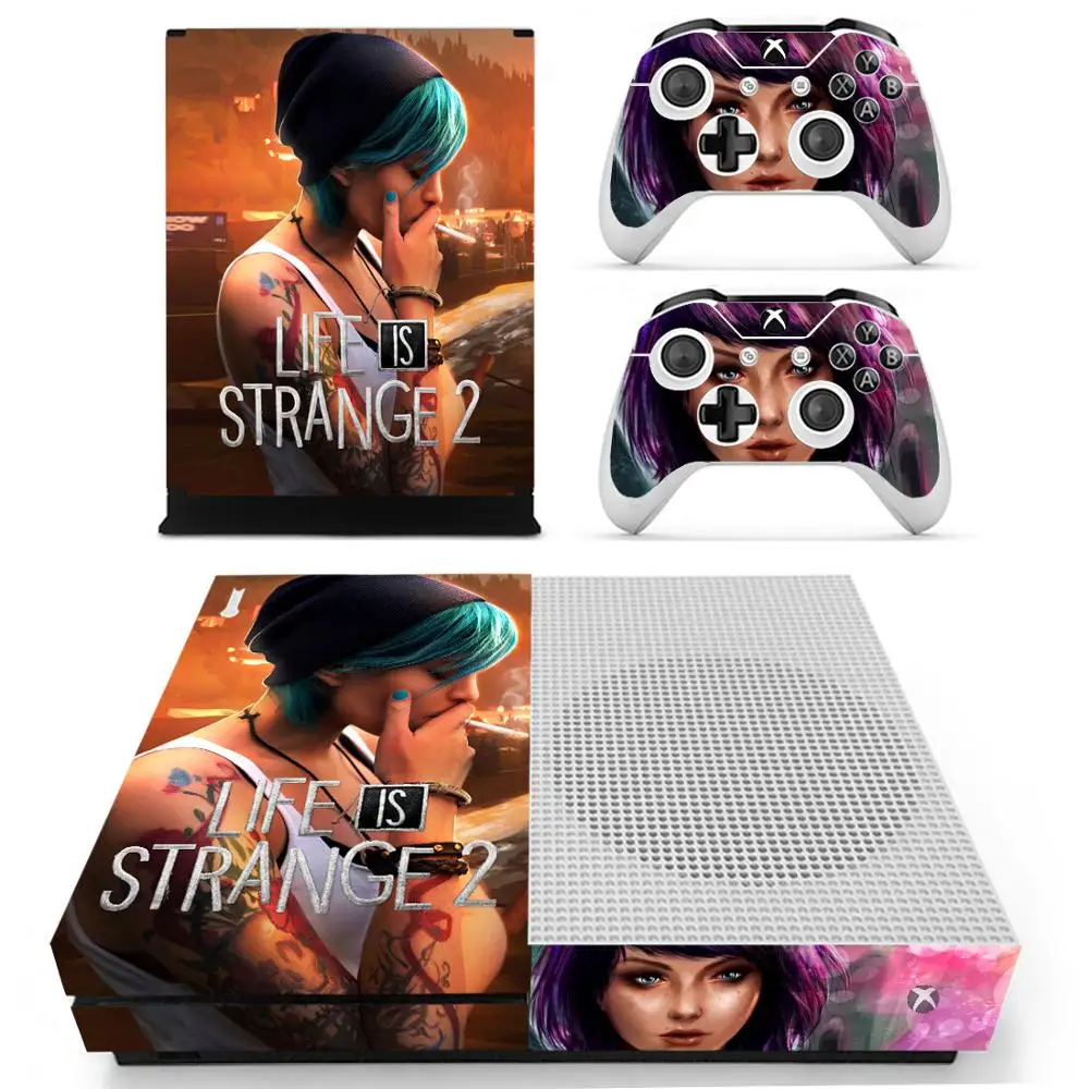 Life Is stranna 2 стикер s для Xbox One S виниловые наклейки для кожи Pegatina для Xbox one тонкая консоль и два контроллера шкуры