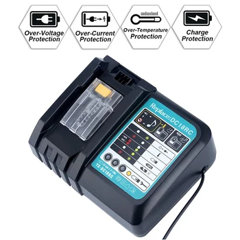 

3A Charging Li-ion Battery Charger for Makita 14.4V-18V DC18RC DC18RA with USB Port LHB99