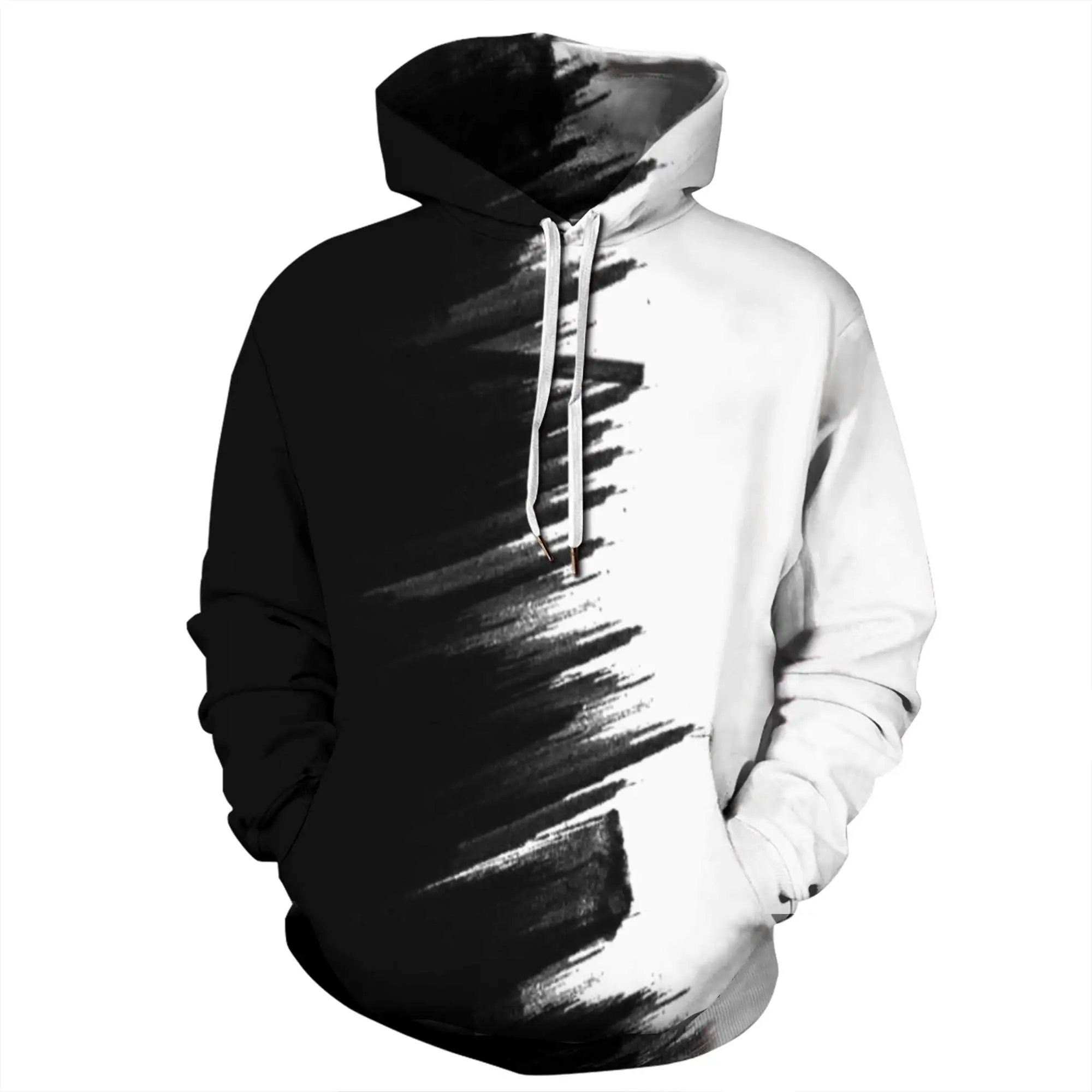 Men's hoodie fun black and white 3D hoodie space galaxy hoodie boy/girl/boy street lovers hoodie brand sweatshirt hoodie S-7XL Men's hoodie fun black and white 3D hoodie space galaxy hoodie boy/girl/boy street lovers hoodie brand sweatshirt hoodie S-7XL