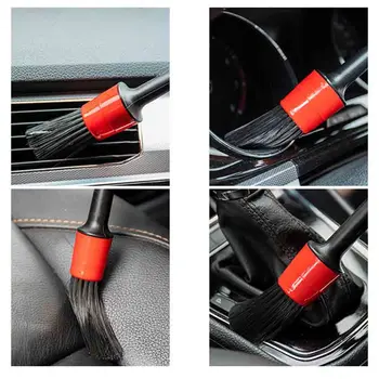 

5pcs Car Cleaning Brushes Vehicle Interior PP Plastic + Mixed Fiber High quality