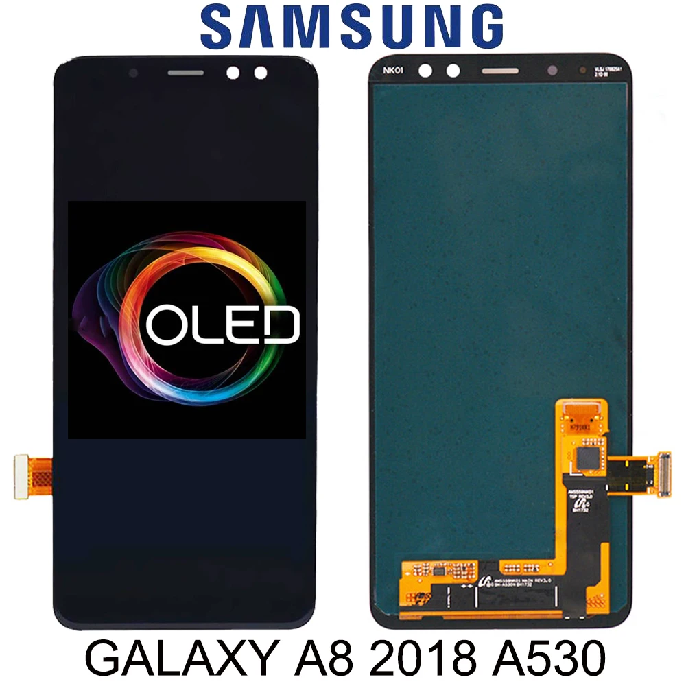 ЖК-дисплей Super AMOLED для SAMSUNG GALAXY A8 2018 A530 сенсорный экран дигитайзер в сборе samsung A530F