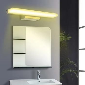 

Modern LED Mirror Front Light Fashion 100cm LED Wall Lamps For Bathroom Bedside Warm white&White Finished LED Wall Lights