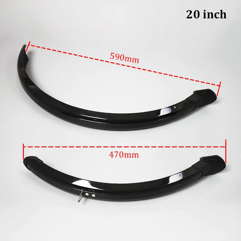

Hot Selling 2pcs Fenders Full Length Plastic MTB/Folding Bike Mudguard Set High Strength Fenders