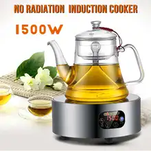 1500 Вт без излучения кипячение воды индукционная плита сенсорная электрическая керамическая Индукционная мини-плита чайник