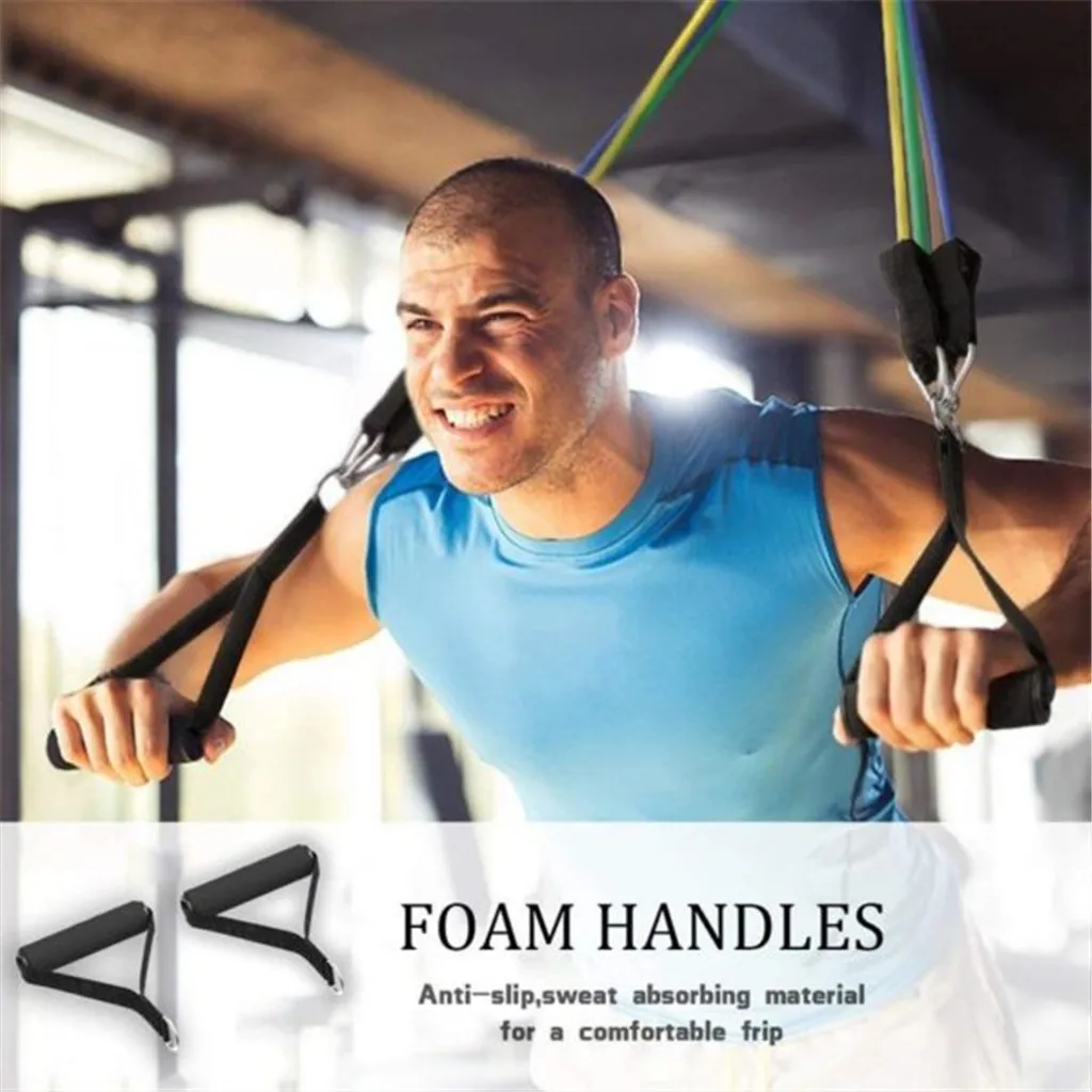 11 Эспандеры набор экспандер Резиновая лента стрейч тренировка физическая педаль тренажеры Excerciser тела тренировочная одежда для йоги